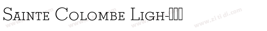 Sainte Colombe Ligh字体转换